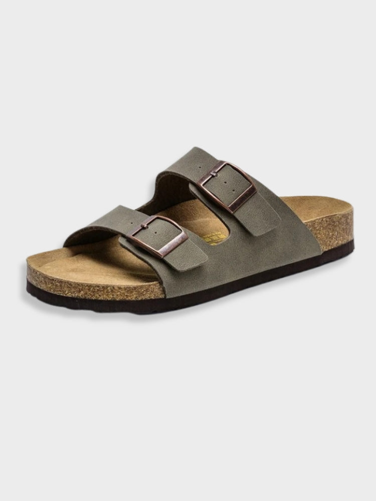 Unisex sandaler – Åpen tå – Justerbare spenner – Komfortabel formet fotseng